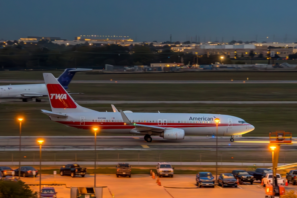 AustinTexas Oct102023Austin bergstromInternationalAirportAmericanAirlines TWA