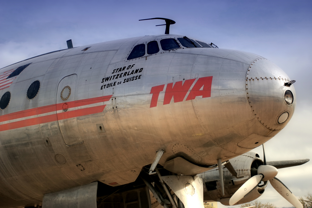 VintageAmericanTwaAircraftexclusiveAtShutterstock TWA